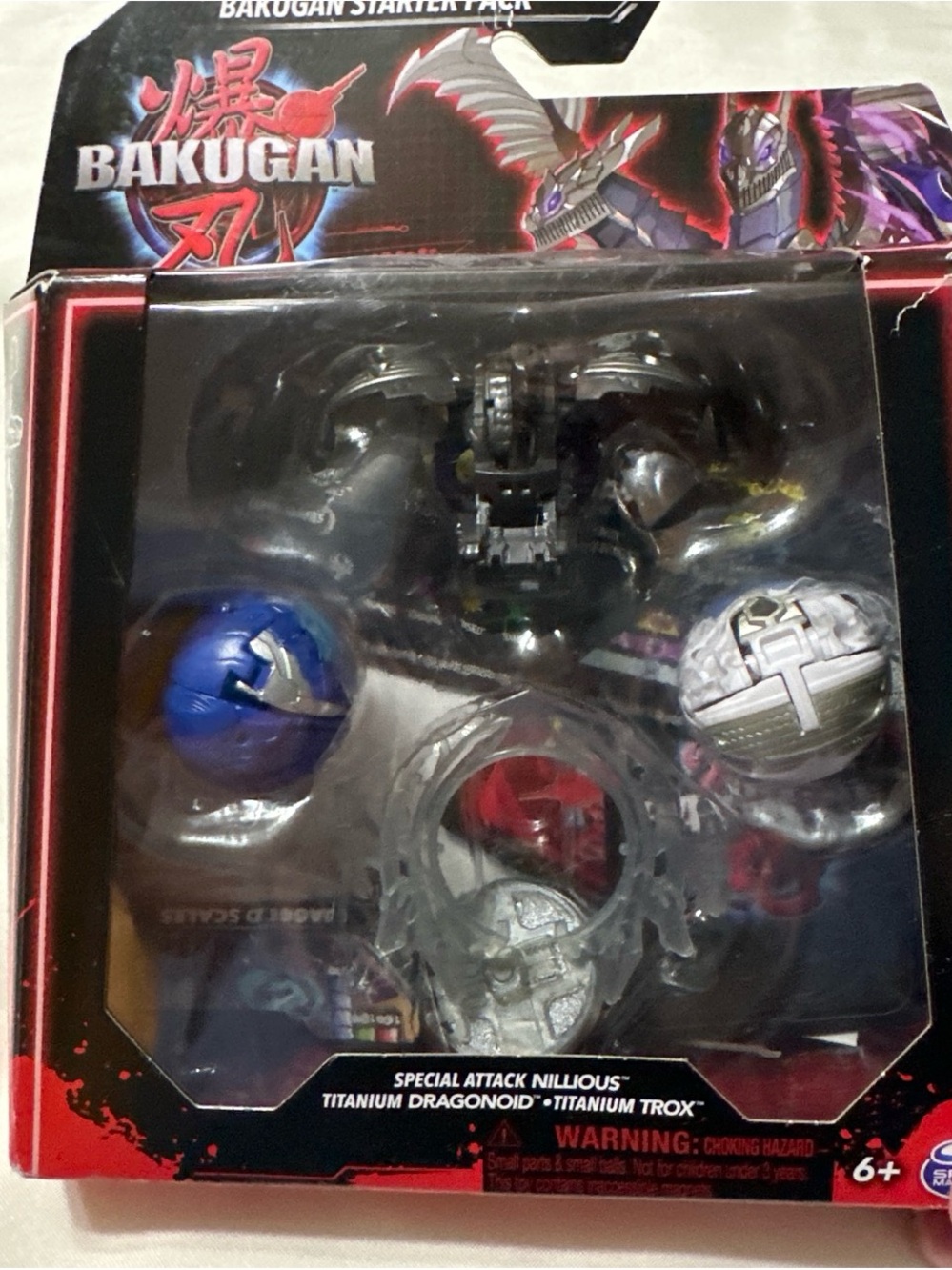 Bakugan Starter Pack Action Figure Set - Black & Blue
